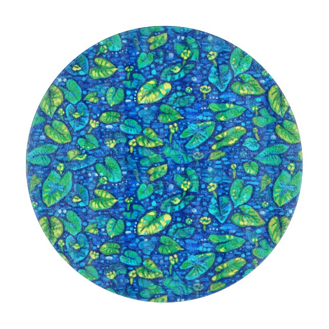 Planche À Découper Lys de vache, étang d'été de Spatterdock Modèle fl (Devant)