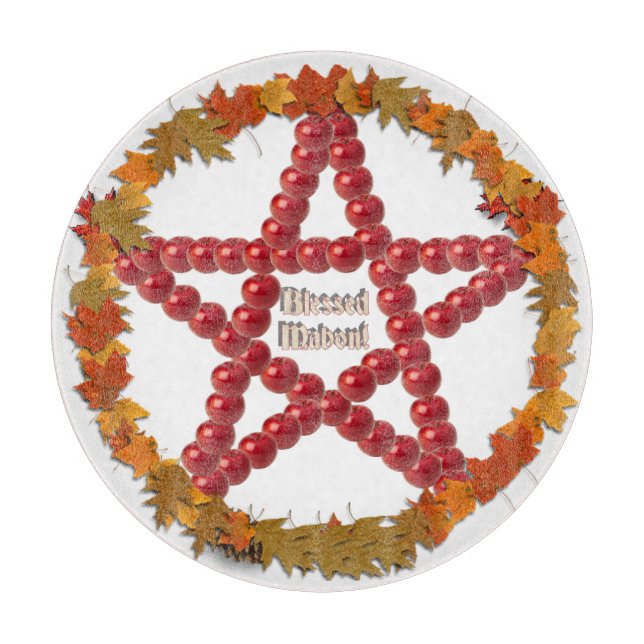 Planche À Découper Mabon Pentacle (Devant)