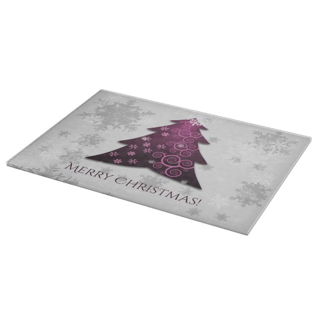 Planche À Découper Magenta Festive Arbre de Noël (Coin)