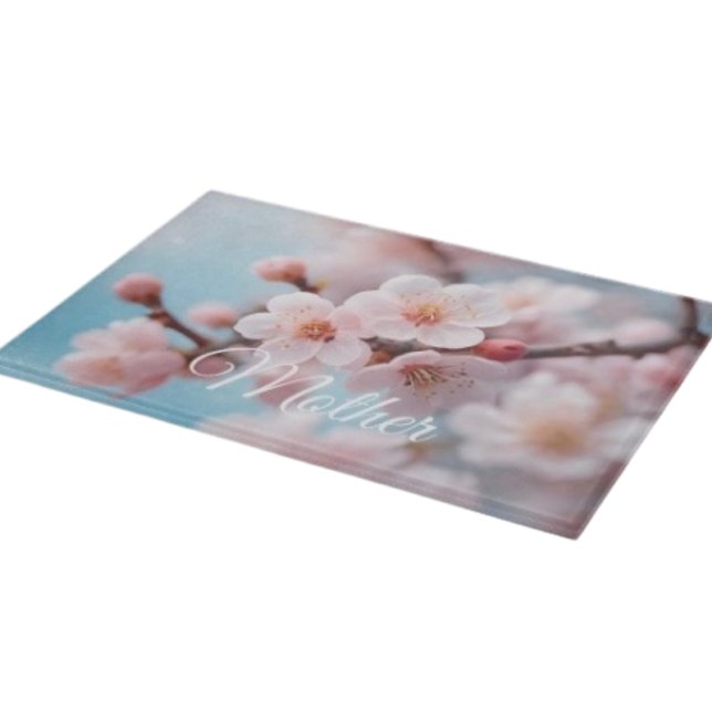 Planche à découper magique à fleurs roses (A beautiful cutting board for Mom—practical, stylish, and perfect for Mother’s Day.
)
