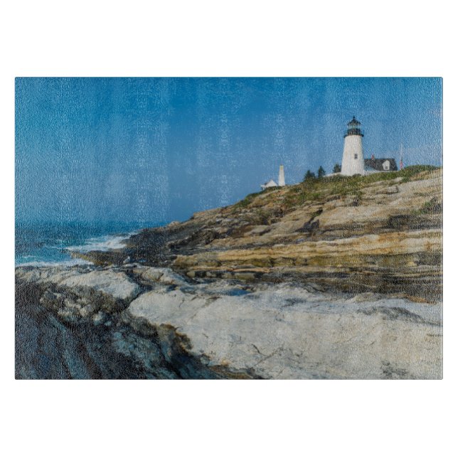 Planche À Découper Maine, Pemaquid Point, phare de Pemaquid Point (Devant)