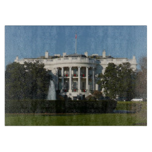 Planche À Découper Maison Blanche de Noël pour les Fêtes Washington D