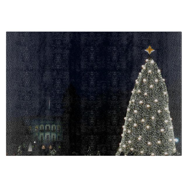 Planche À Découper Maison Blanche et Fête nationale des arbres de Noë (Devant)