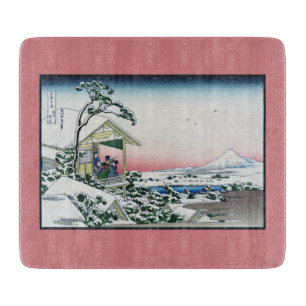 Planche À Découper Maison de thé Koishikawa vue sur le mont Fuji de H