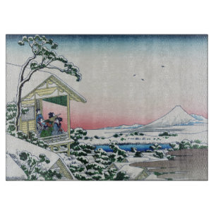 Planche À Découper Maison de thé Koishikawa vue sur le mont Fuji de H