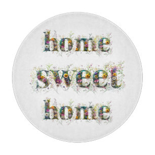 Planche À Découper MAISON SUCRÉE MAISON texte décoratif en fleurs sau