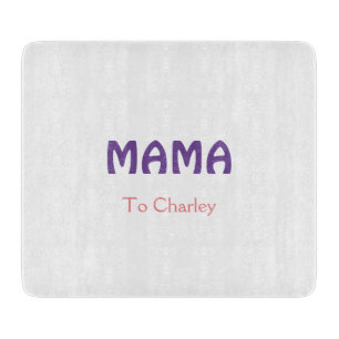 Planche À Découper Mama mères heureuses rétro violet ajouter du texte