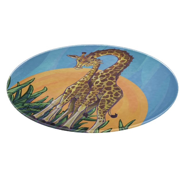 Planche À Découper Maman girafe et bébé (Coin)