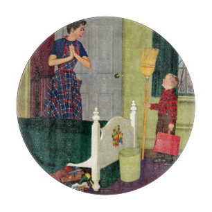 Planche À Découper Maman, j'ai nettoyé ma pièce !