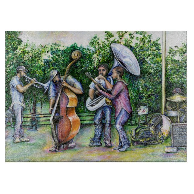 Planche À Découper Maman ne m'a jamais averti des joueurs tuba (Devant)