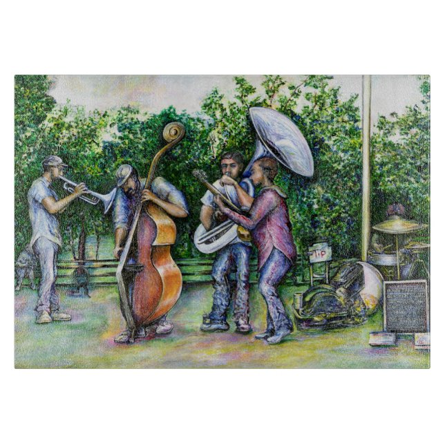 Planche À Découper Maman ne m'a jamais averti des joueurs tuba (Devant)