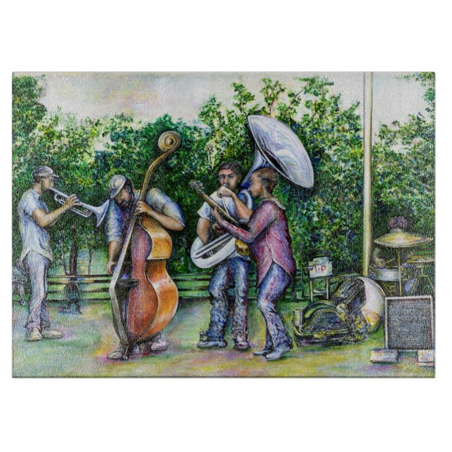 Planche À Découper Maman ne m'a jamais averti des joueurs tuba (Devant)