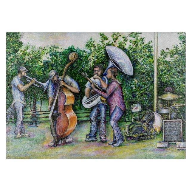 Planche À Découper Maman ne m'a jamais averti des joueurs tuba (Devant)