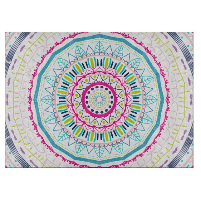 Planche À Découper mandala coloré (Devant)