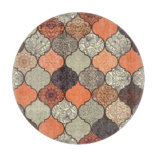 Planche À Découper Mandala coloré : Patchwork Islamique Sans Seamless