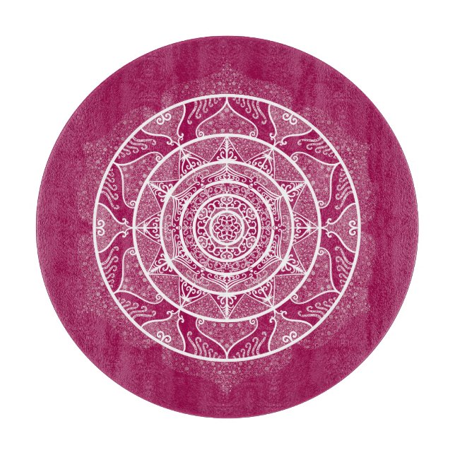 Planche À Découper Mandala de vin (Devant)