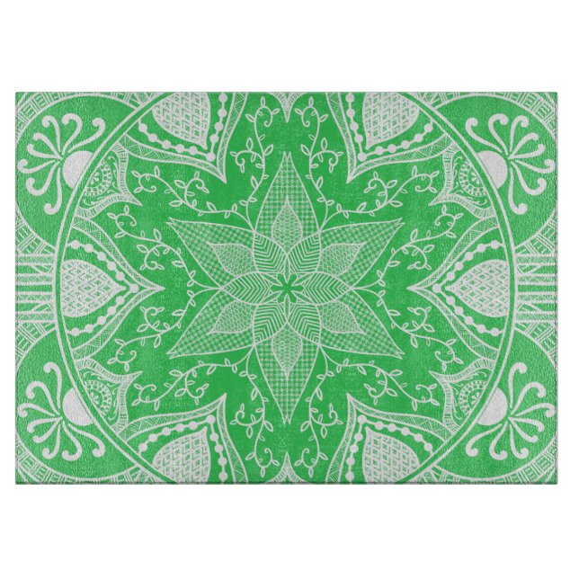 Planche À Découper Mandala du printemps (Devant)