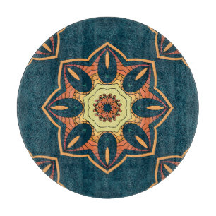 Planche À Découper Mandala ethnique : motif vintage sans soudure