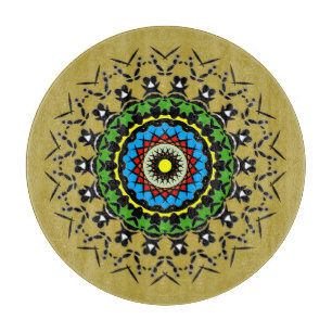 Planche À Découper Mandala Floral Sans Couture