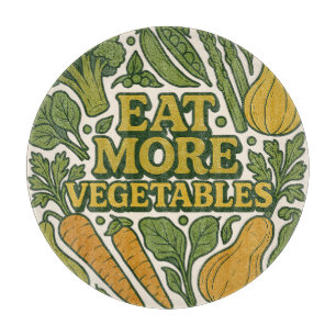 Planche À Découper Mangez plus de légumes jardiniers Art