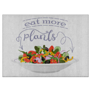 Planche À Découper Mangez plus de plantes frais motivation salade let