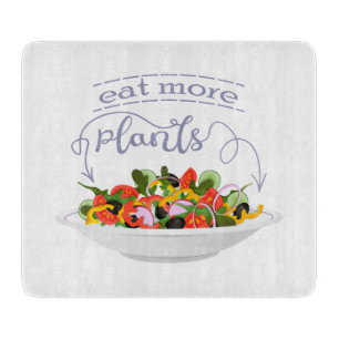 Planche À Découper Mangez plus de plantes frais motivation salade let