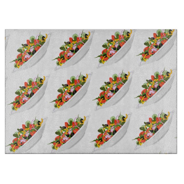 Planche À Découper Mangez plus de plantes frais motivation salade let (Devant)
