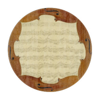 Planche À Découper Manuscrit de suite de violoncelle de Bach dans le