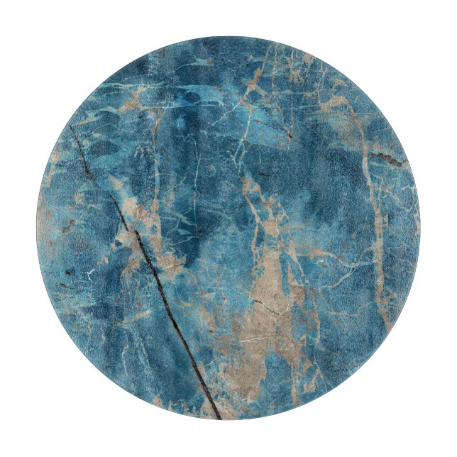 Planche À Découper Marbre Aqua Onyx : Design Haute Résolution. (Devant)