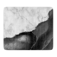 Marbre blanc Black Agate Parties scintillant en ar