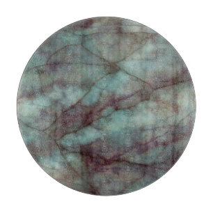 Planche À Découper Marbre turquoise et pourpre de fluorine