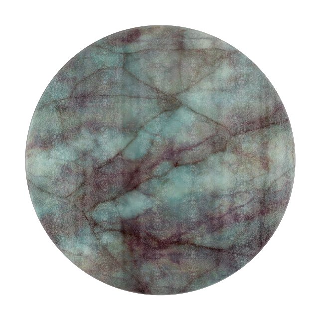 Planche À Découper Marbre turquoise et pourpre de fluorine (Devant)