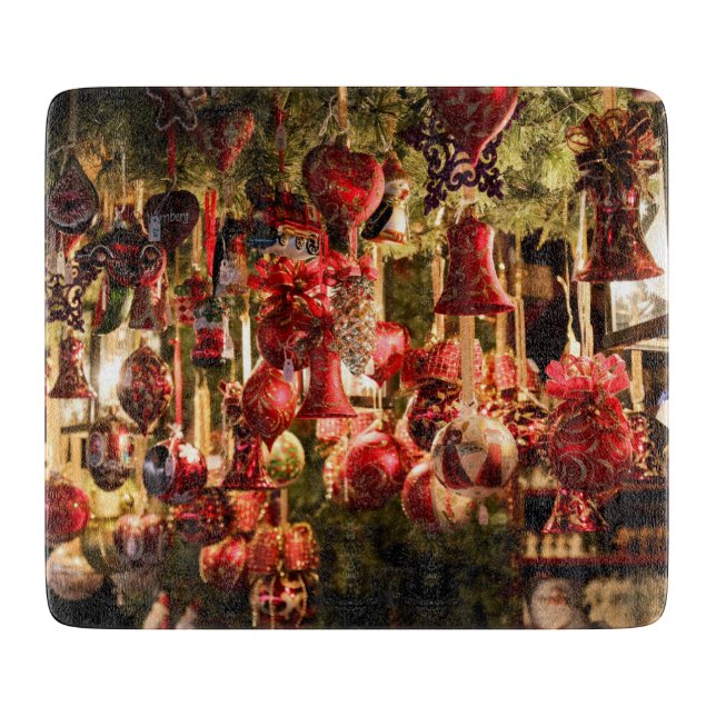 Planche À Découper Marché de Noël (Devant)