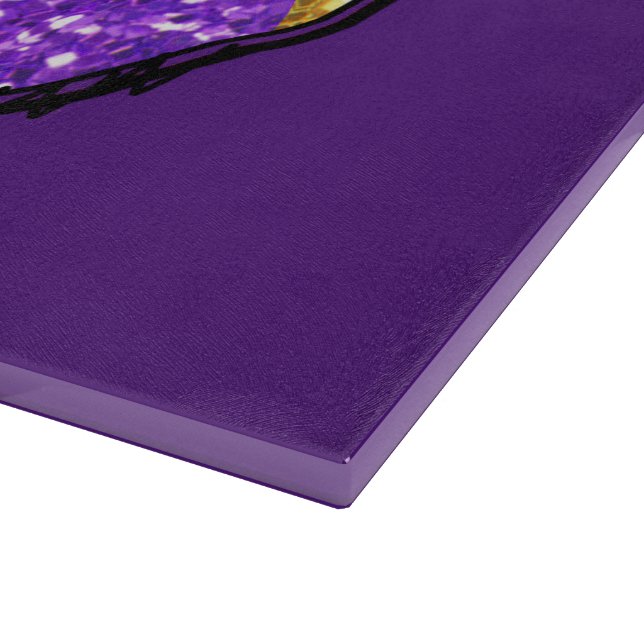 Planche À Découper Mardi Gras Kiss Glass Cutboard (Coin)