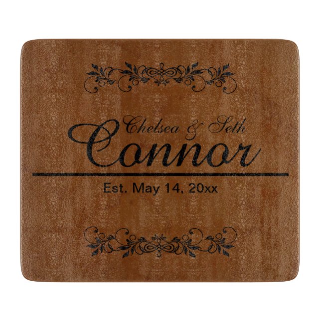 Planche À Découper Mariage ou anniversaire de mariage et de mariage|  (Devant)