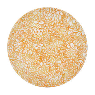 Planche À Découper Marigold Floral : Motif orange simple