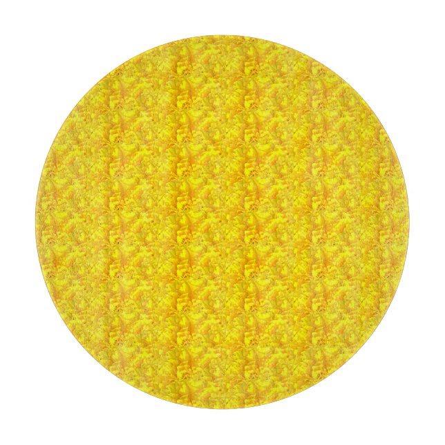 Planche À Découper Marigold jaune Floral Motif sans joint (Devant)
