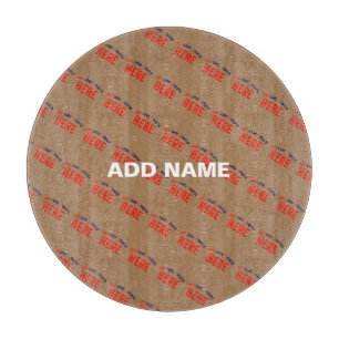 PLANCHE À DÉCOUPER MARQUE VERIFIEE BRUNE PERSONNALISABLE MODERNE ET C