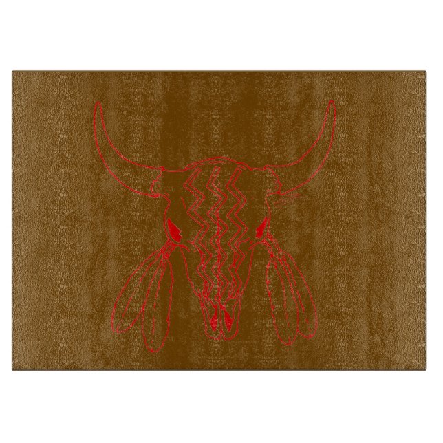 Planche à découper marron danse fantôme rouge Buff (Devant)