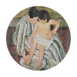 Planche À Découper Mary Cassatt Peinture sur le bain de l'enfant