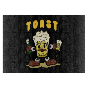 Planche À Découper Mascotte de toast de bière