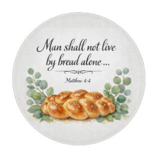 Planche À Découper Matthew 4:4 Challah Board, Messianic Jewish Gift
