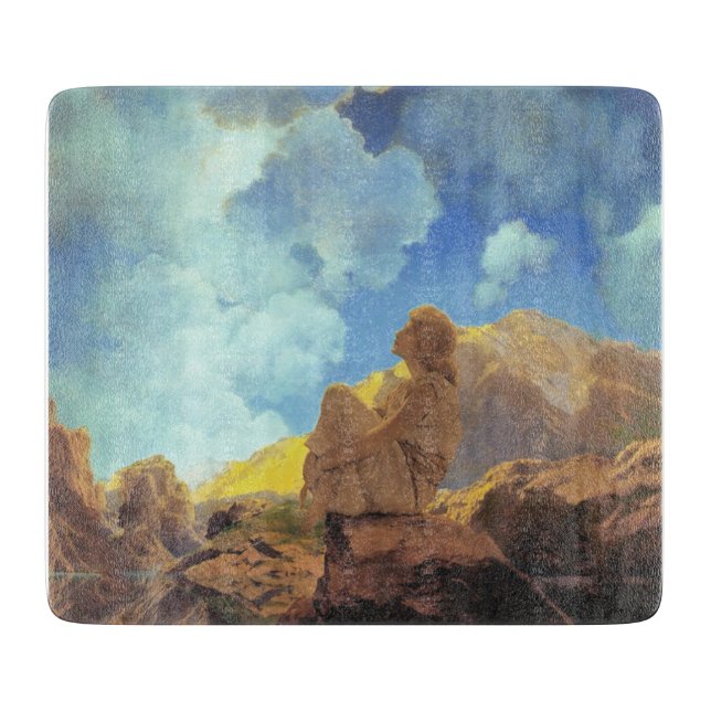 Planche À Découper Maxfield Parrish Matin 1922 Nuage Bleu Beaux-Arts (Devant)