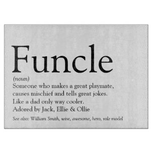 Planche À Découper Meilleur Funcle du monde, Oncle Définition moderne