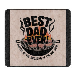Planche À Découper Meilleur Papa de tous les temps Design BBQ – Roi d