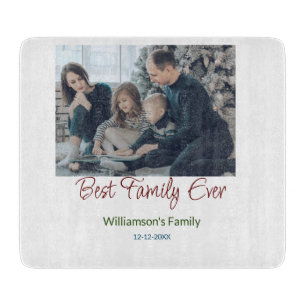 Planche À Découper Meilleure famille jamais ajouter nom de famille ph