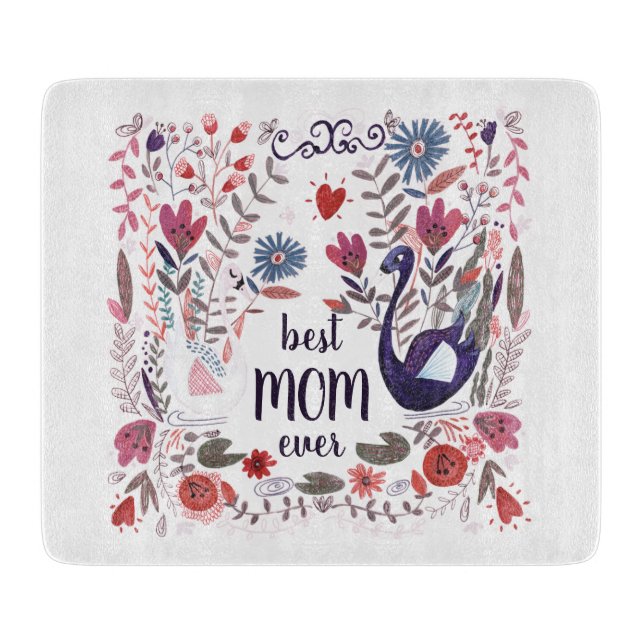 Planche À Découper Meilleure MAMAN de tous les temps | Cadeaux de Fêt (Devant)