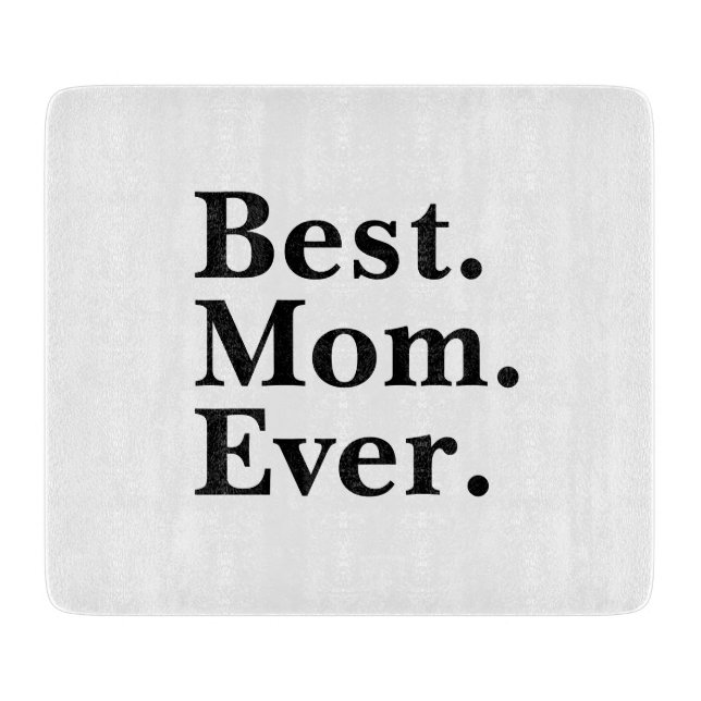 Planche À Découper Meilleure maman jamais typographie minimale (Devant)