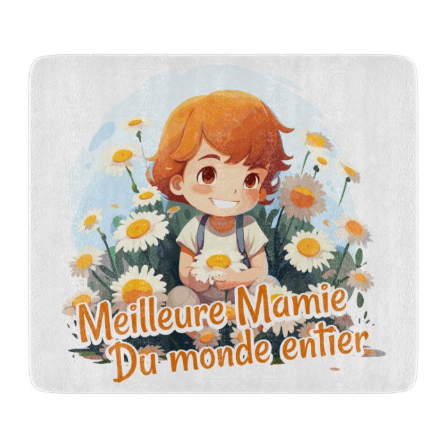 Planche À Découper Meilleure Mamie du monde entier (Devant)
