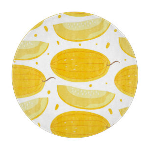 Planche À Découper Melon Doodle Fruit Design Vintage